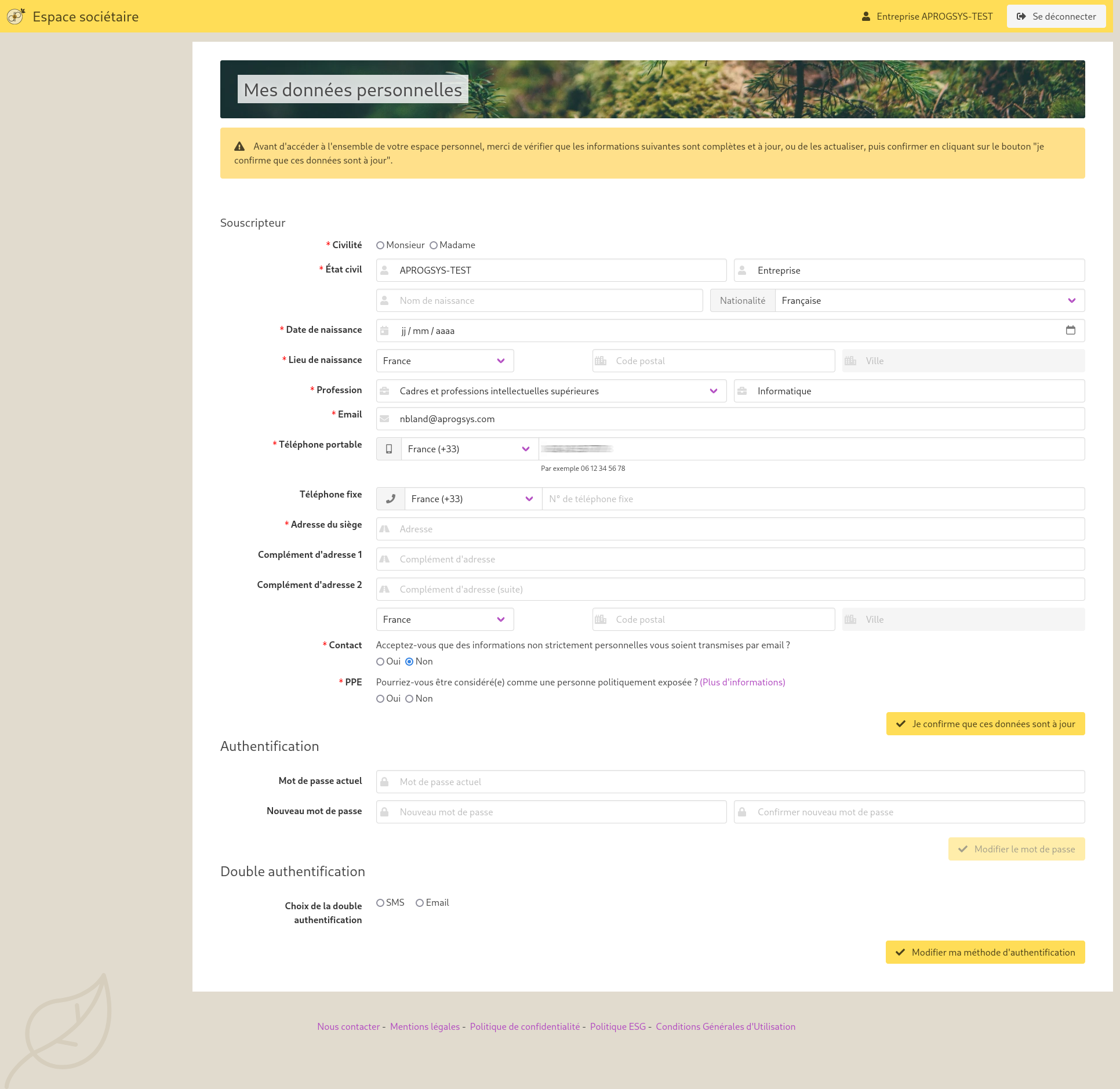 Interface e-commerce 2