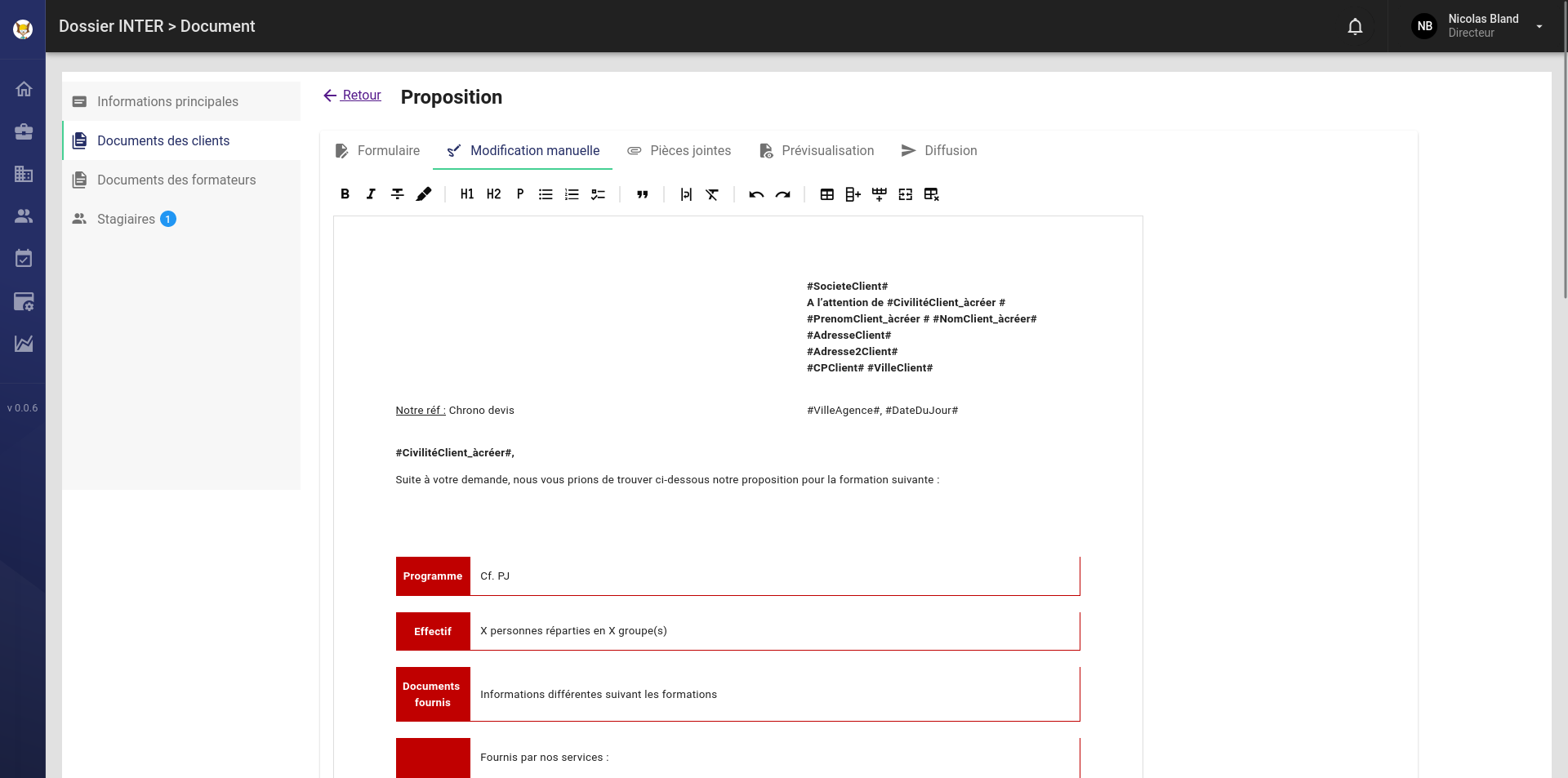Interface Groupe Forces 2